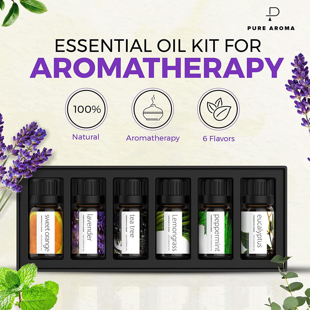 Essential Oils Gift Set - Top 6 Aromatherapy Blends (10ml)