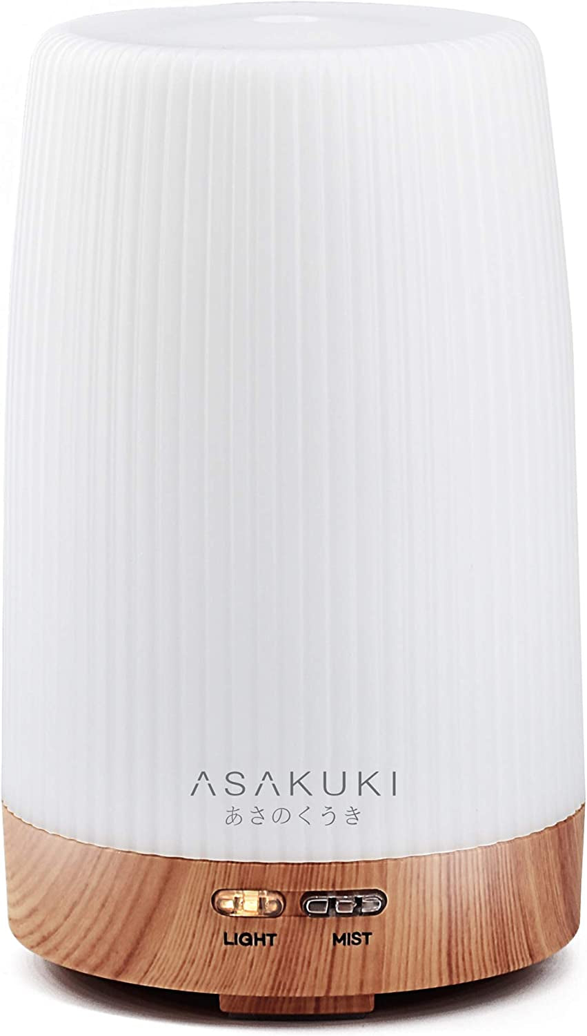 300ml Premium Essential Oil Diffuser - 5-in-1 Ultrasonic Humidifier with Remote Control & 7 LED Lights