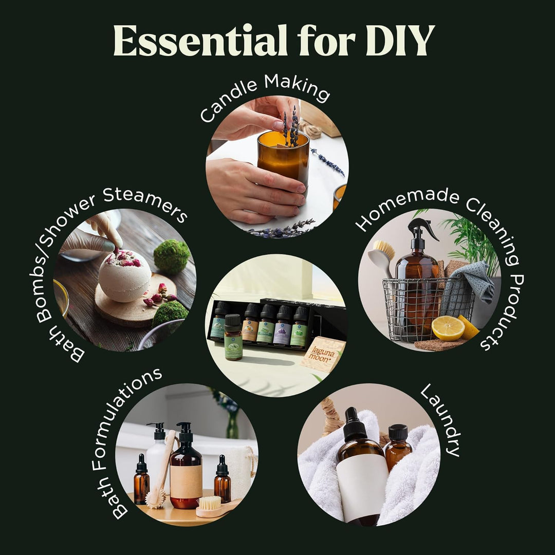 Essential Oils Set: Top 6 Aromatherapy Blends for Diffusers & Home Scents (10ml)