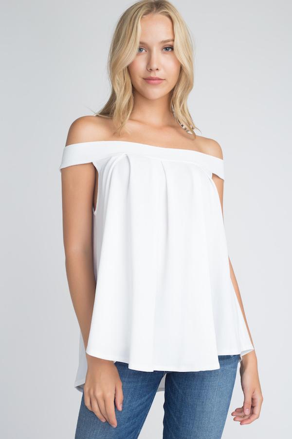 Women's Off Shoulder Flow Top.