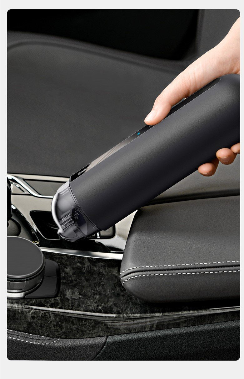 Wireless charging of car vacuum cleaner.