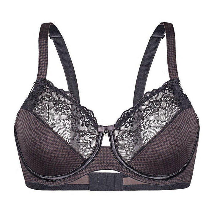 Lace full busted unlined bra.