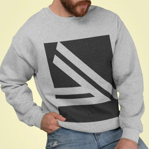 Slanted Logo Crewneck Sweatshirt.