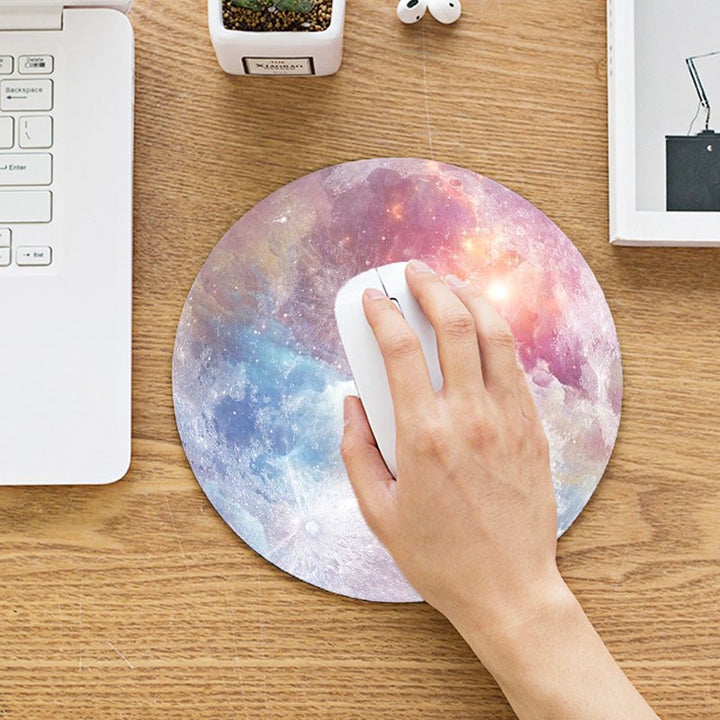 Galaxy Moon Mouse Pad.