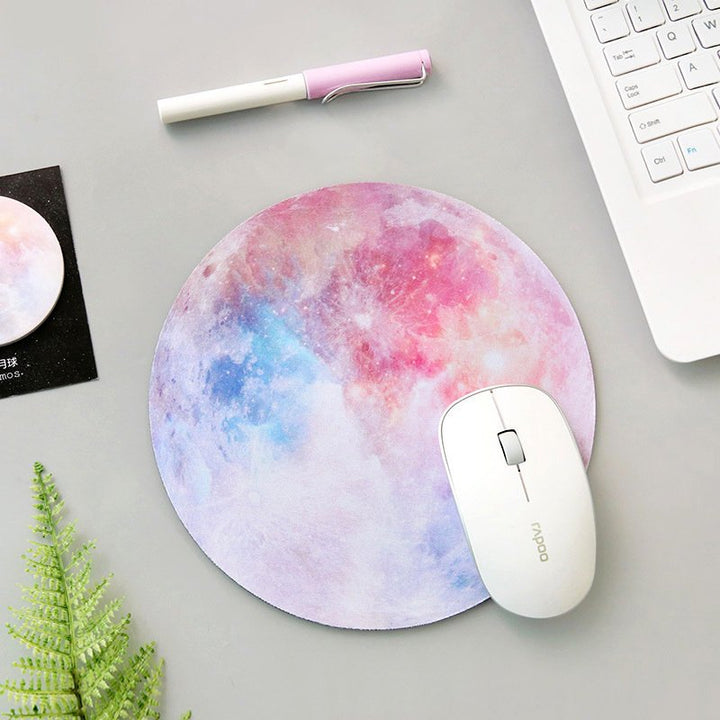 Galaxy Moon Mouse Pad.