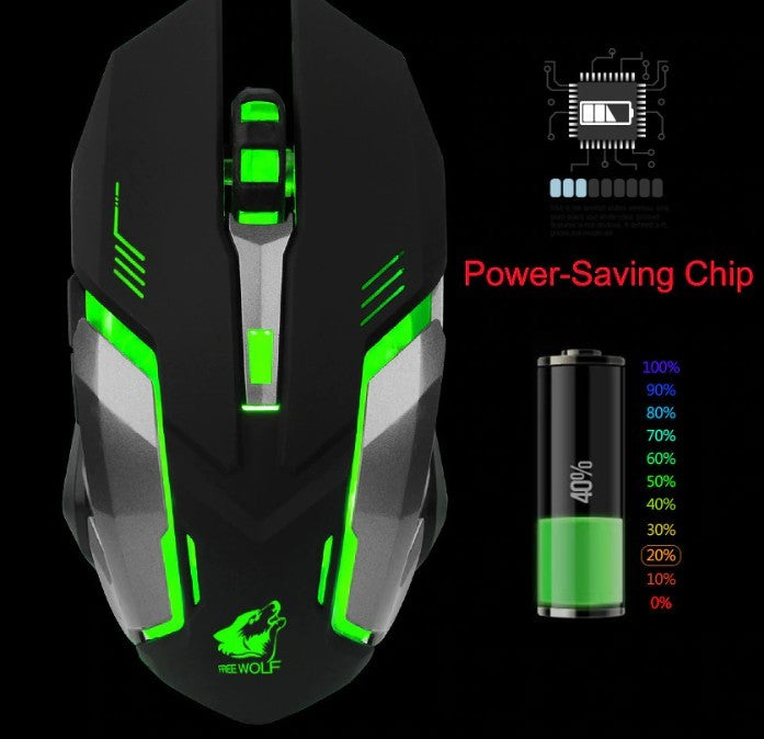 Ninja Dragon Stealth 7 Wireless Silent LED Gaming Mouse.