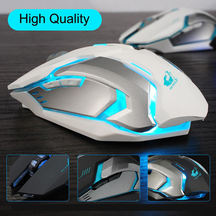 Ninja Dragon Stealth 7 Wireless Silent LED Gaming Mouse.