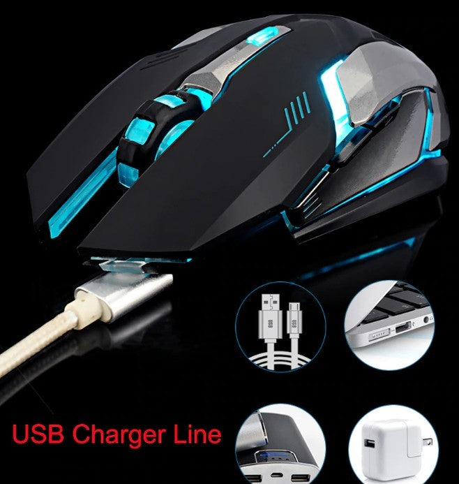 Ninja Dragon Stealth 7 Wireless Silent LED Gaming Mouse.