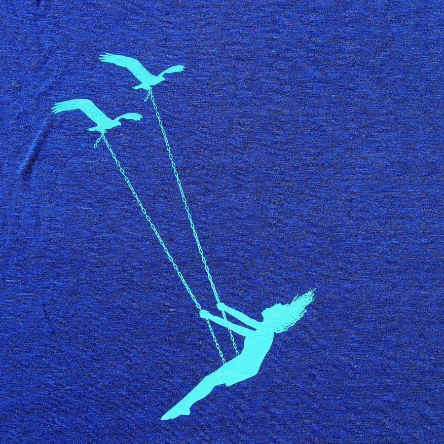 Flying bird swing racer back tank top.